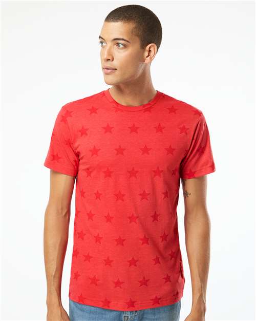 Unisex Star Print Tee - 3929 11