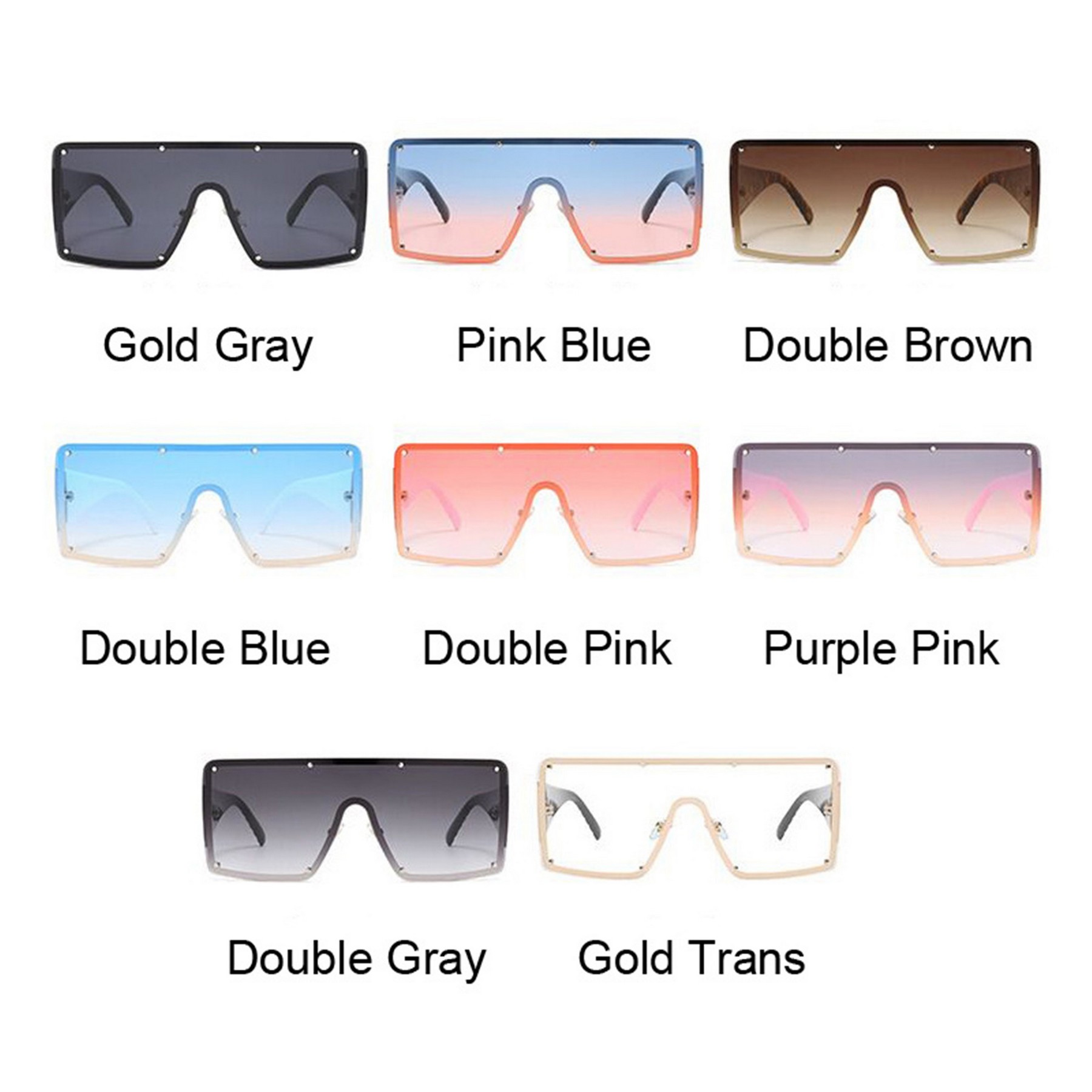 Fashion Oversized Square Sunglasses 5