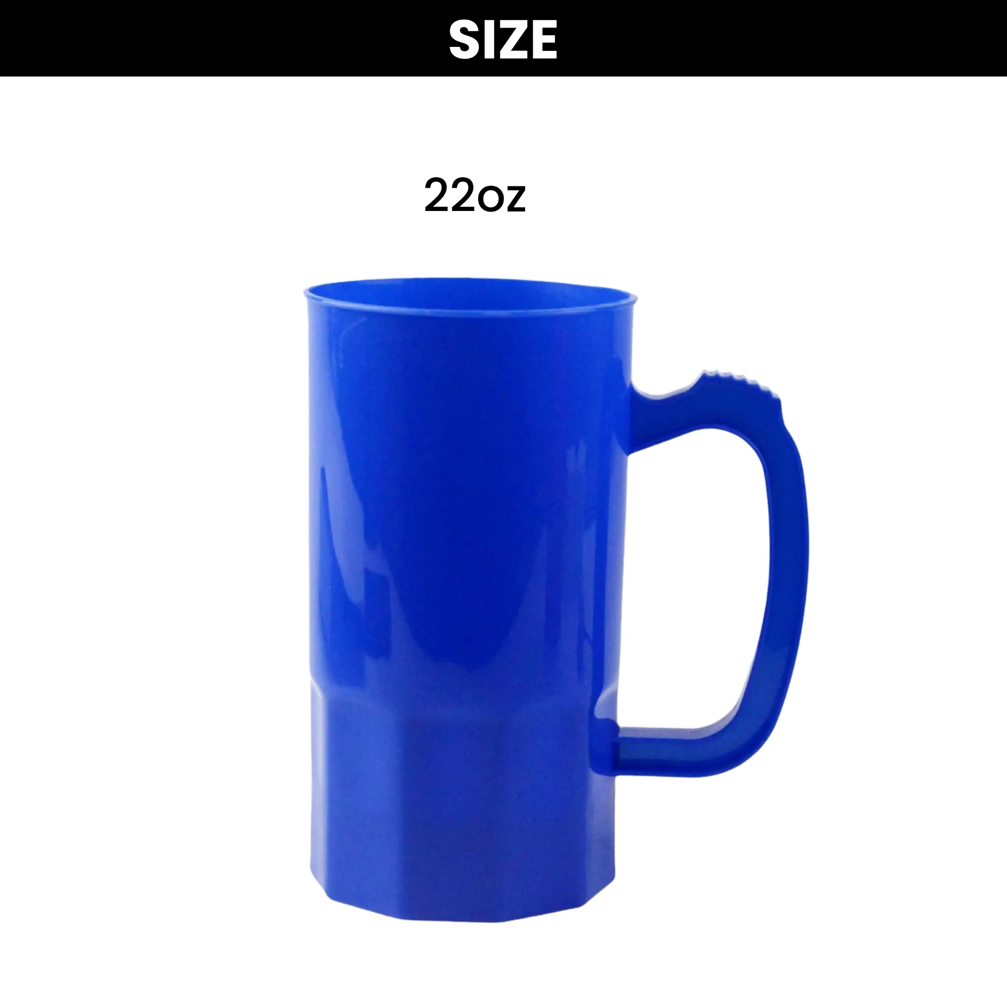 Stackable Plastic Beer Cup 22oz 6