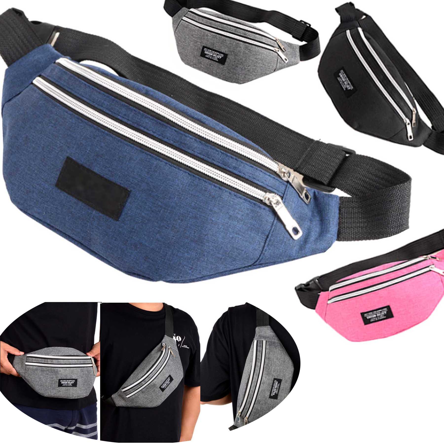 Waterproof Zipper Belt Fanny Pack 1
