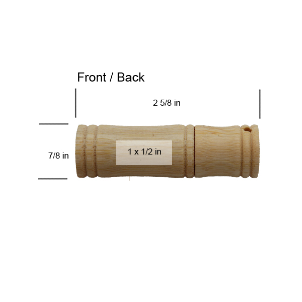 Joslin Beveled Edge Bamboo USB