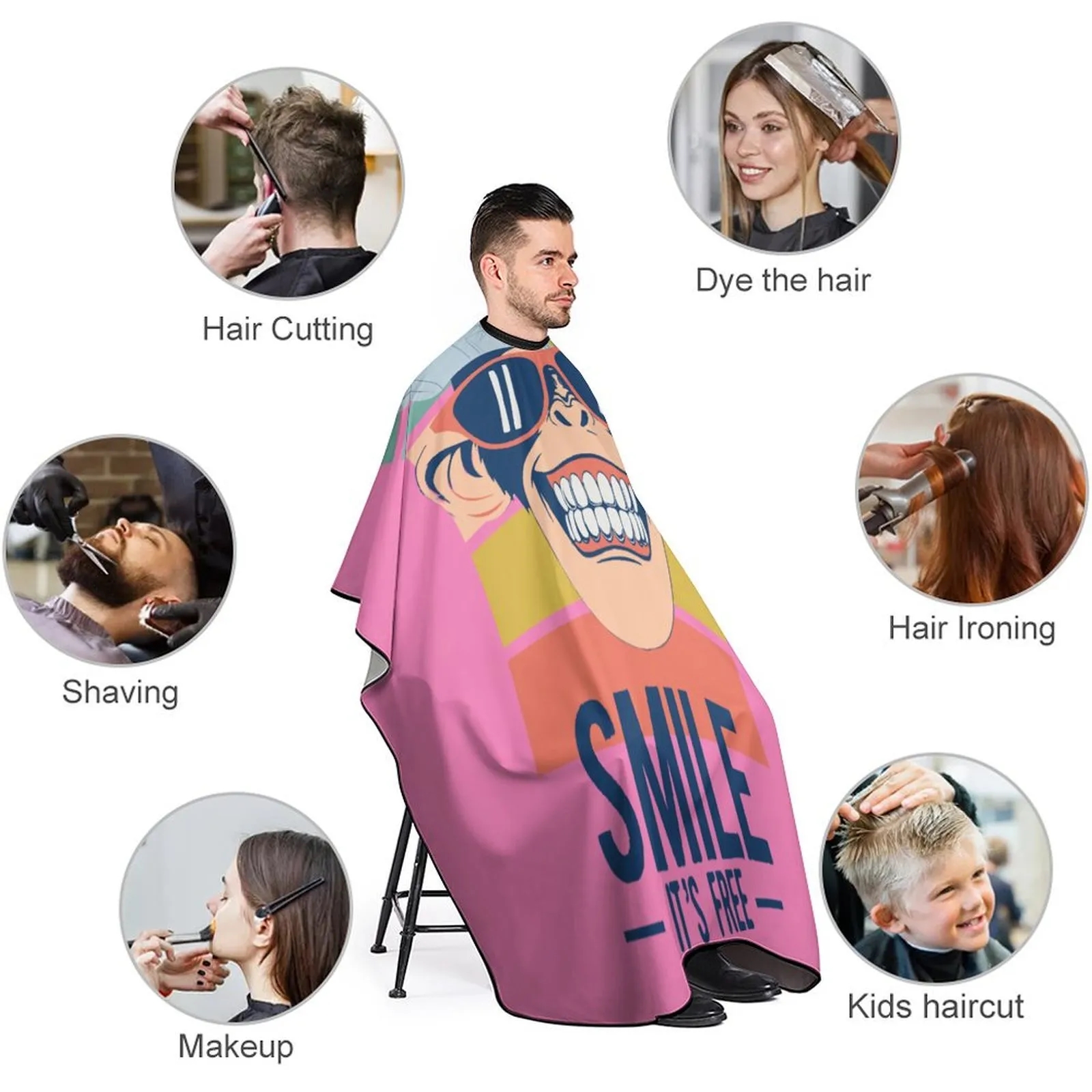 Adjustable Hair Cutting Cape 6