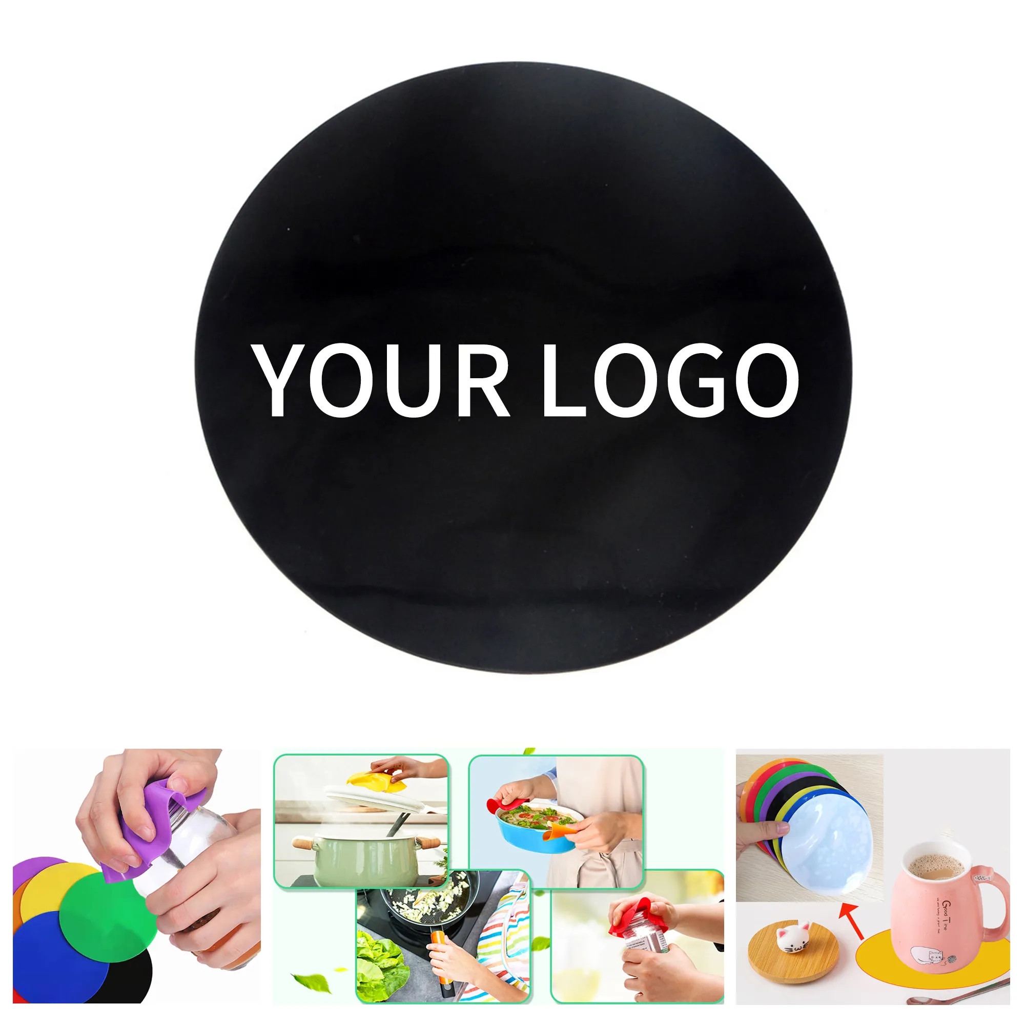 Durable Silicone Jar Opener Coaster Lightweight Practical 3