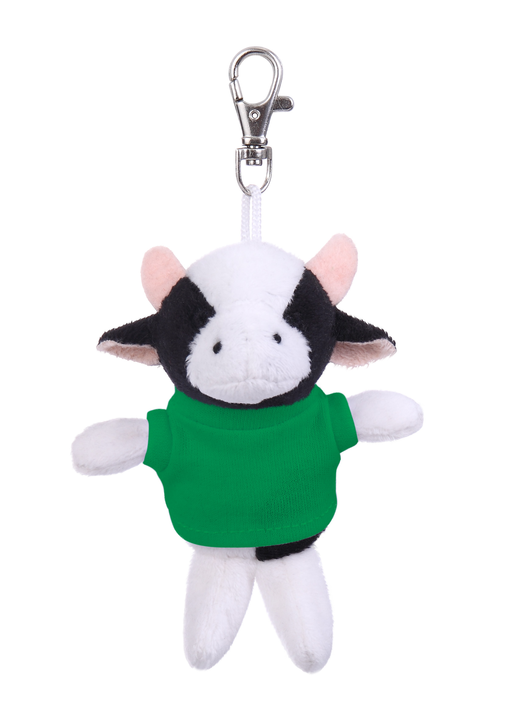 Soft Plush Cow Keychain with Tee 8
