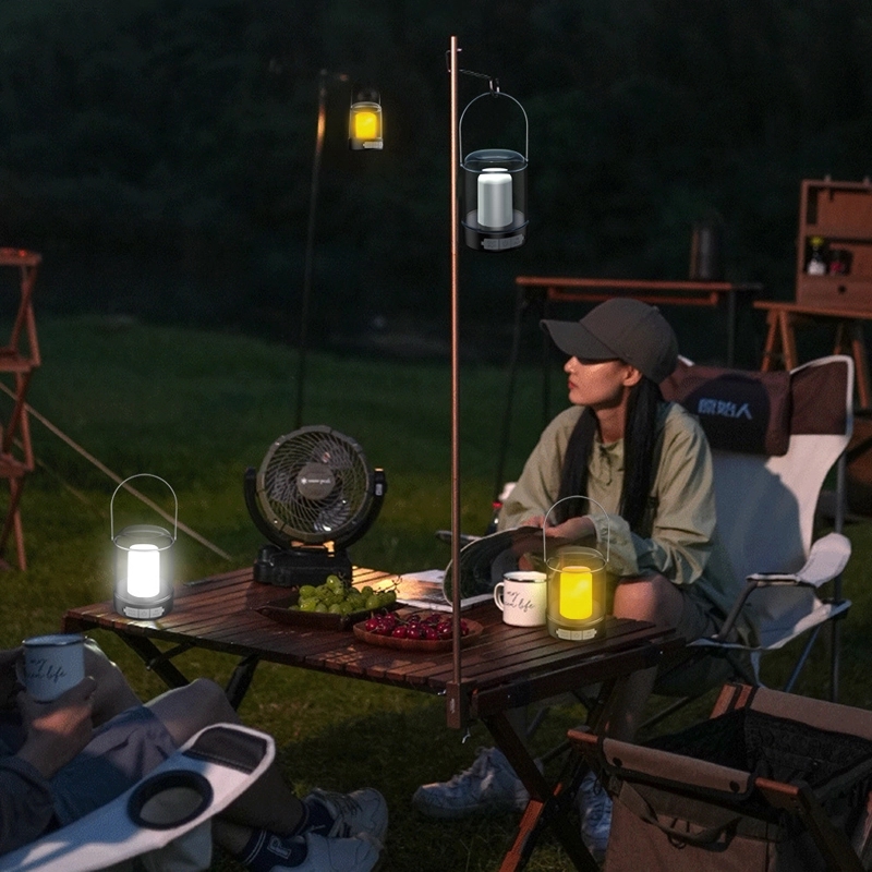 LED Camping Lantern Rechargeable Tent Light w/ Hanging Hook 4