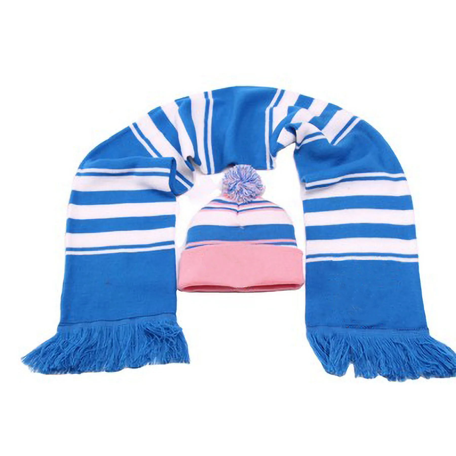 Custom Acrylic Scarf With Beanie Set 1