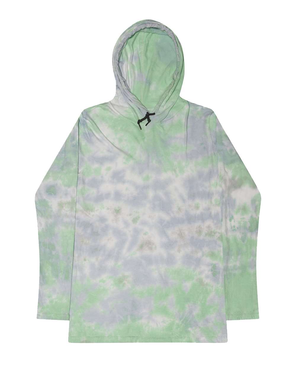 Unisex Tie-Dyed Hooded Long Sleeve T-Shirt - 2777 5