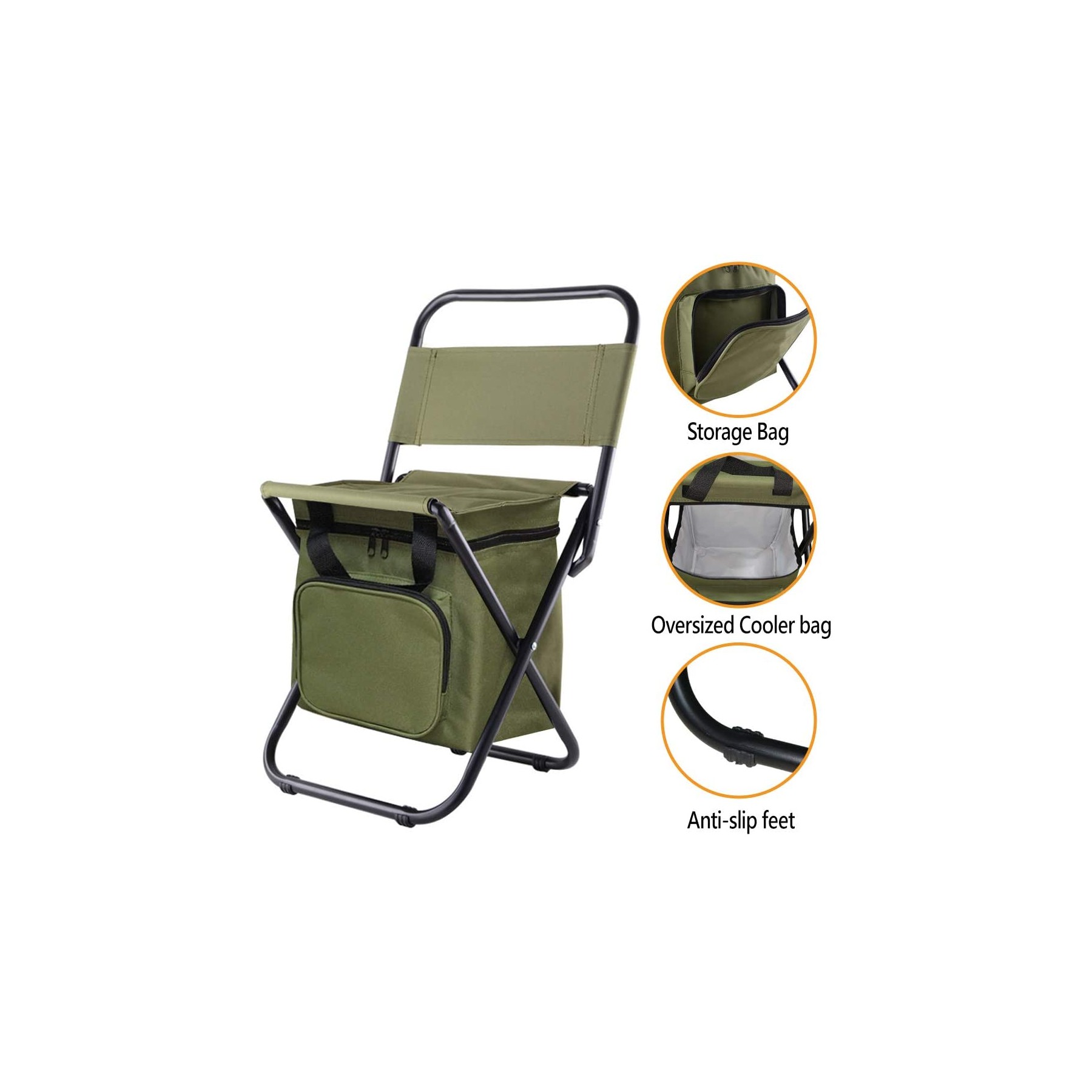 Folding Chair with Cooler Bag 5