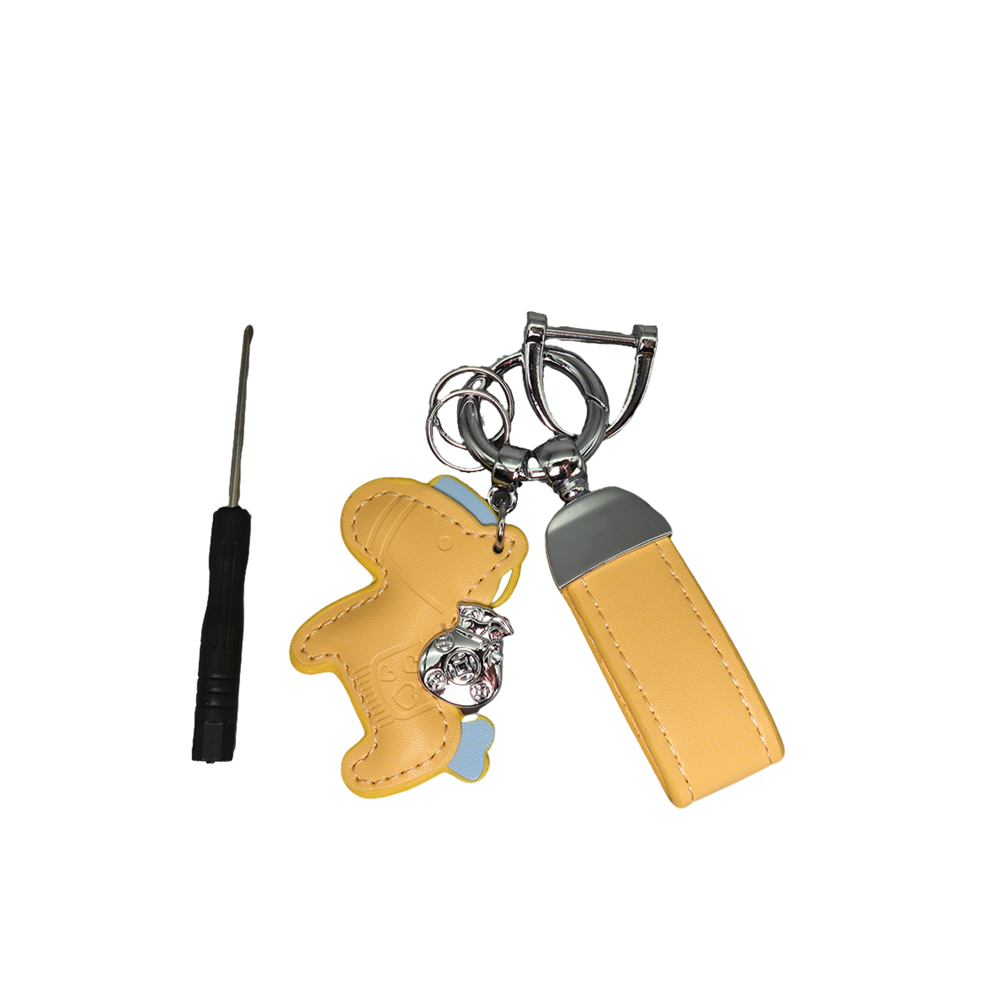 Polyurethane Pony Figure Key Ring With Strap 6.7" Length 22