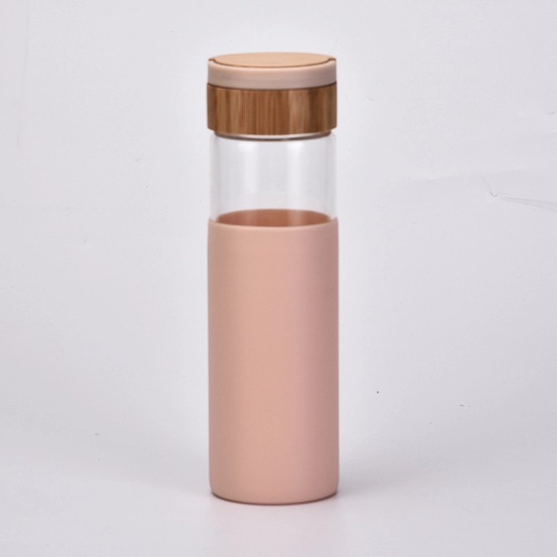 Custom 18 oz High-strength Borosilicate Glass Water Bottle 3