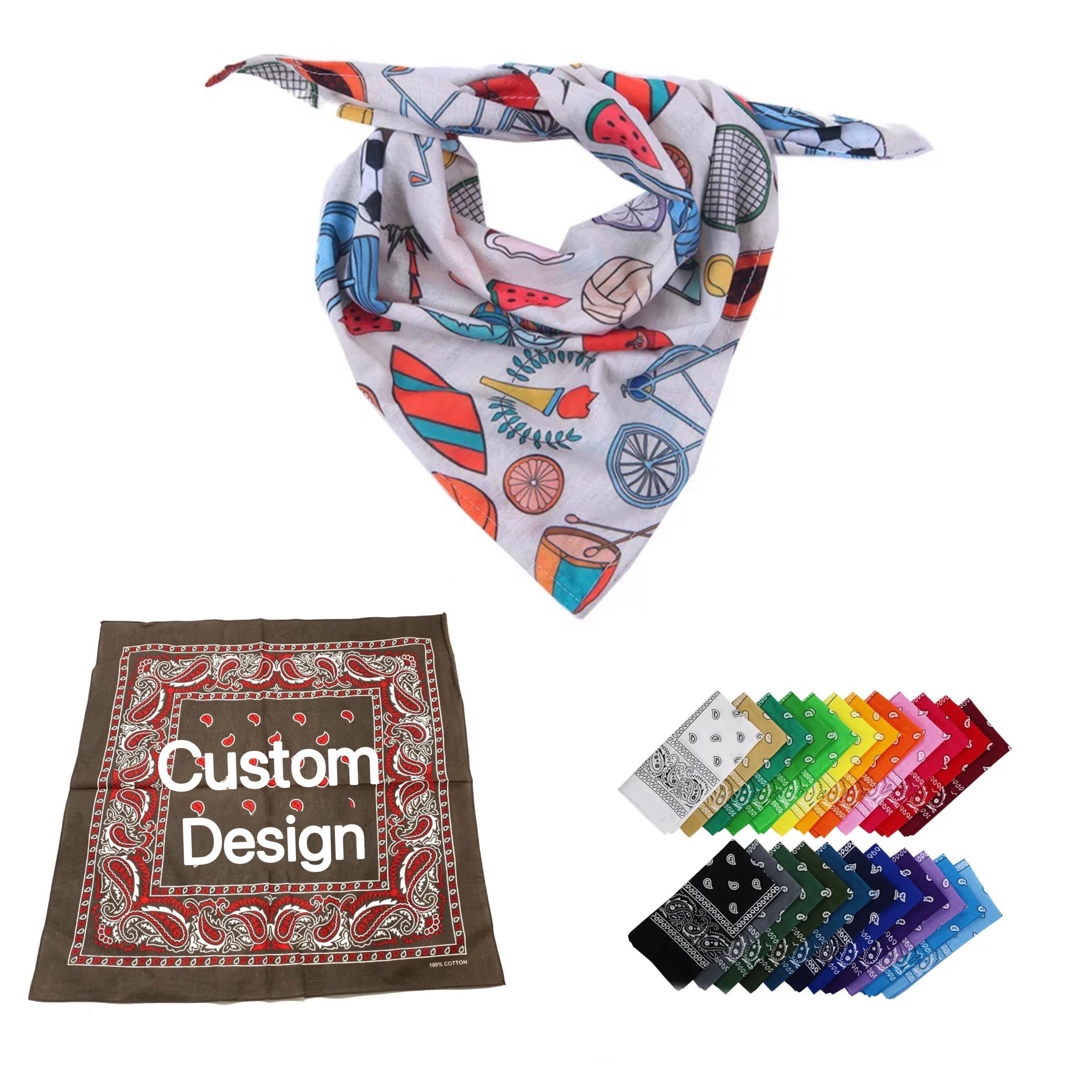Full Color Cotton Square Bandana 2