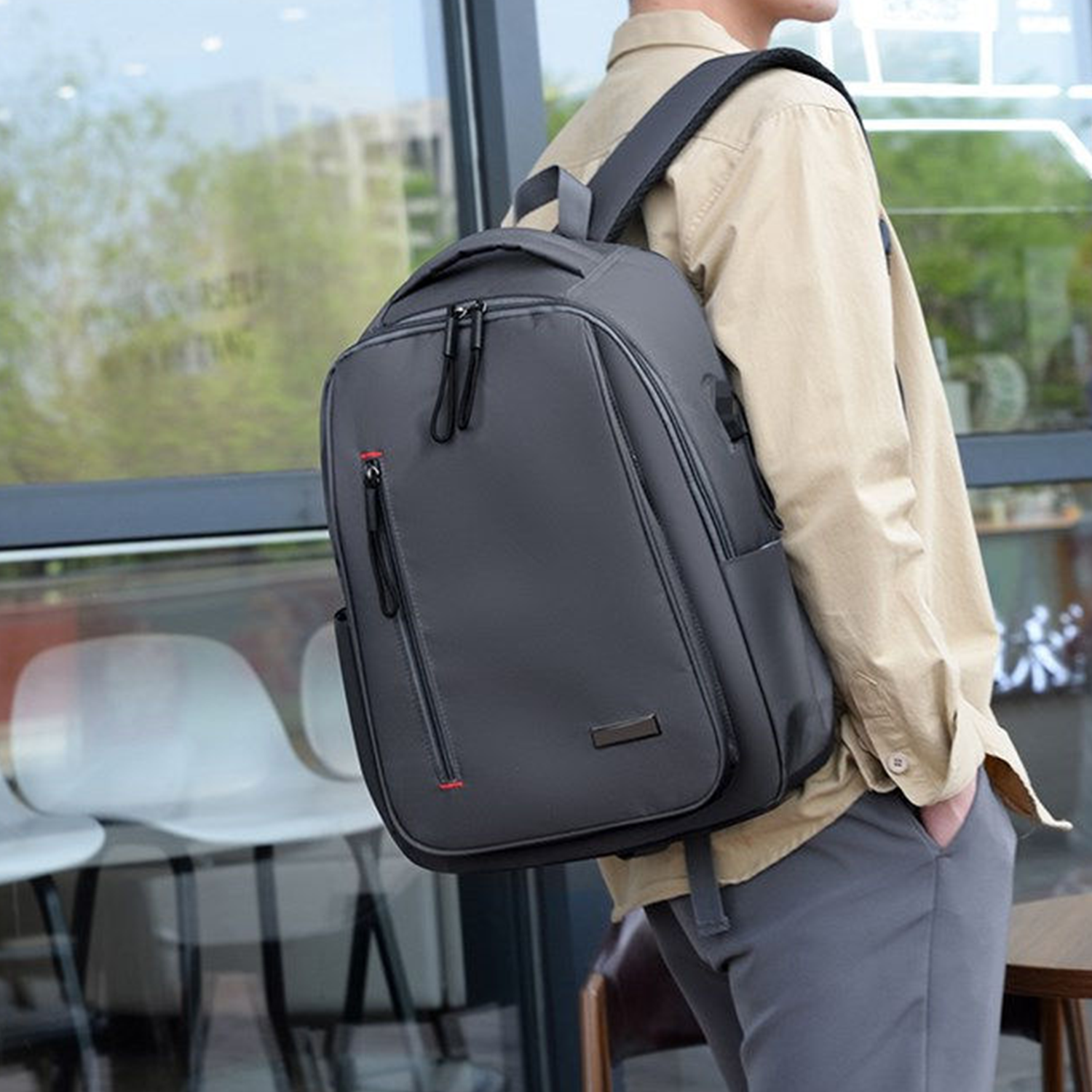 Polyester Travel Laptop Backpack 13