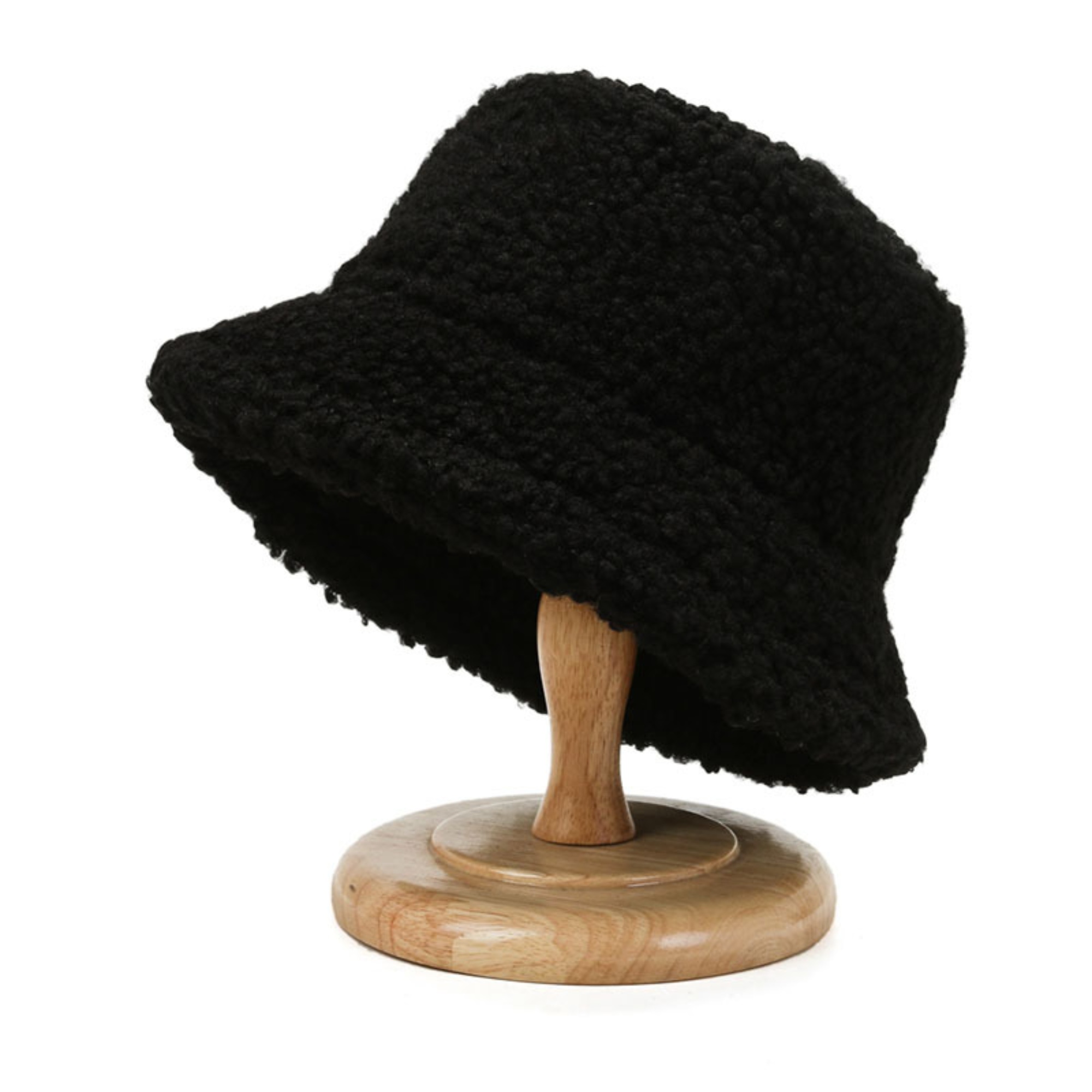 Soft Sherpa Fleece Bucket Hat for Women Winter Style 5
