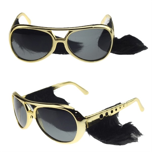 Sunglass with Elvis sideburns 4