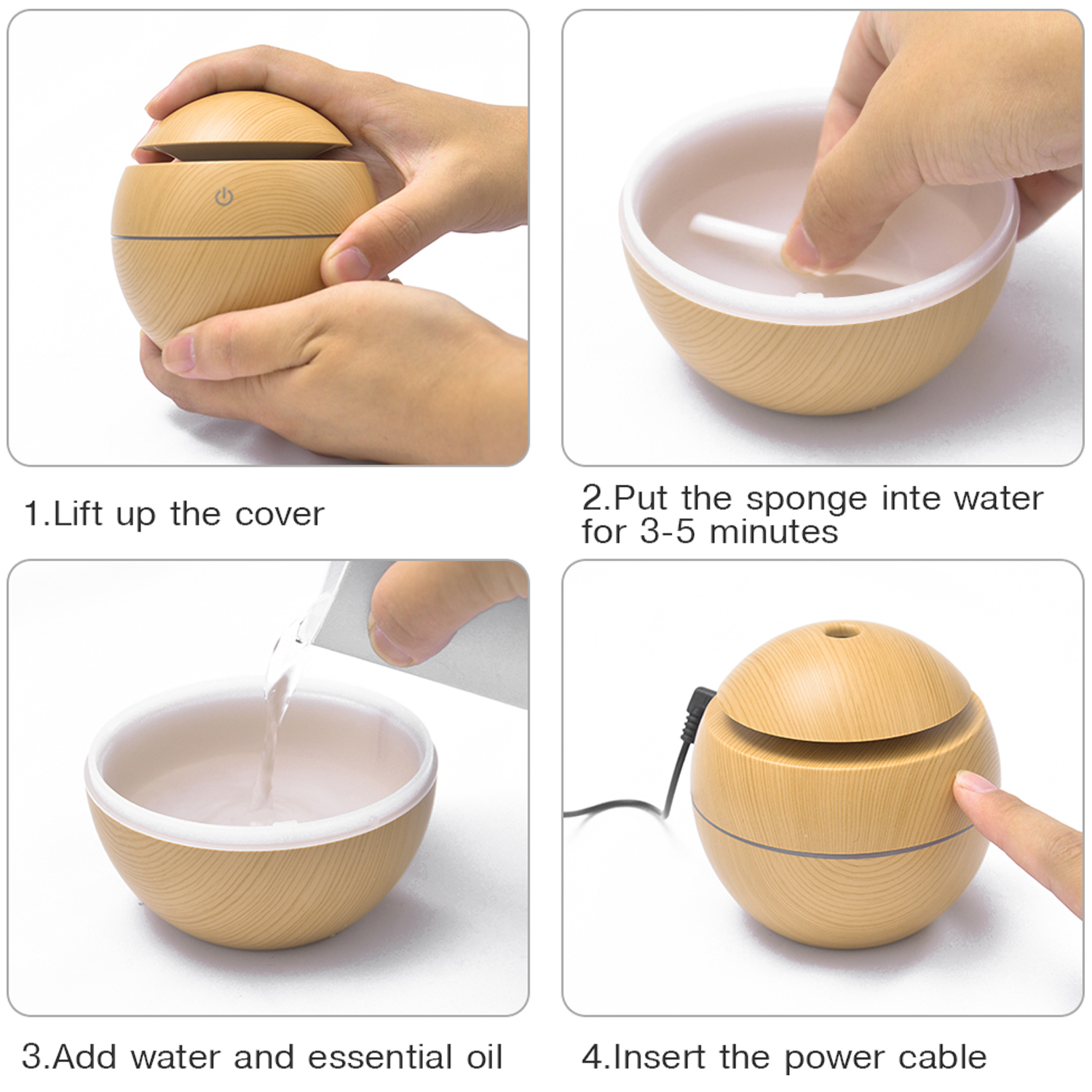 Wood Grain Air Humidifier 4