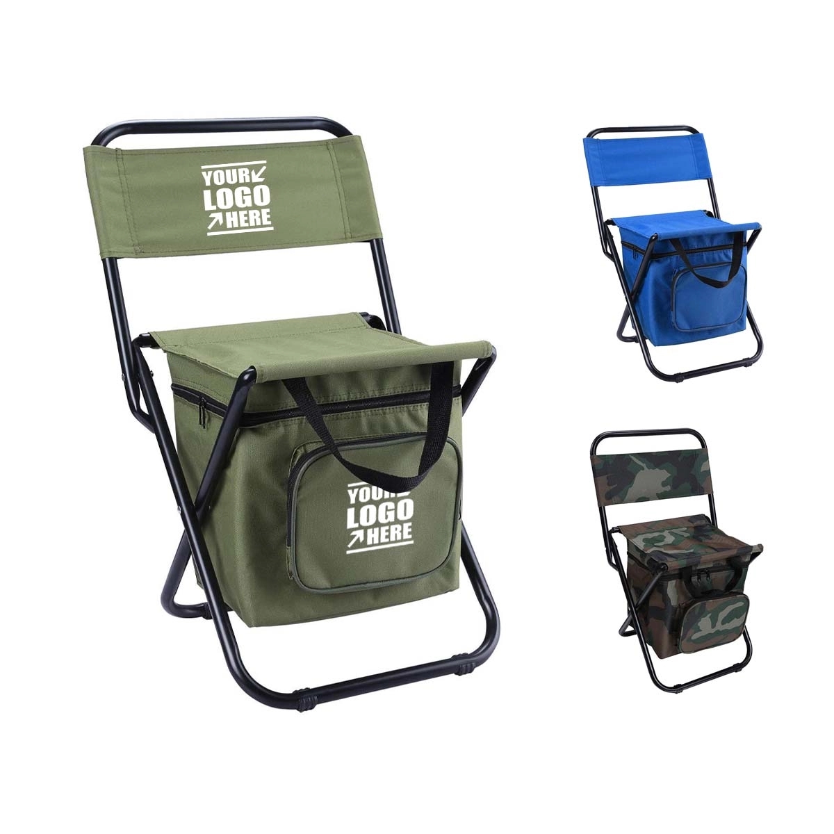 Fishing Foldable Chair with Cooler Bag 1