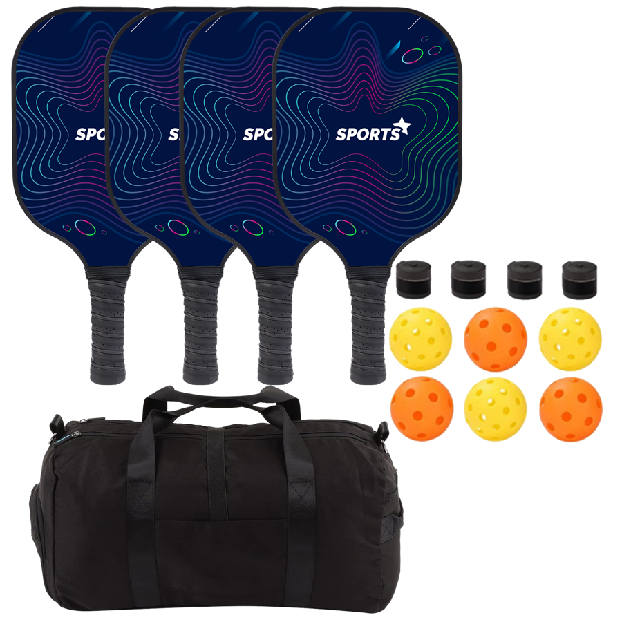 Carbon Fiber Pickleball Set w/ Handle Bag 3