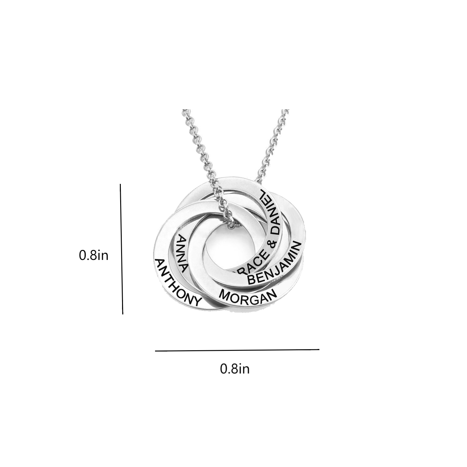 Personalized Russian Ring Engraved Name Necklace 3