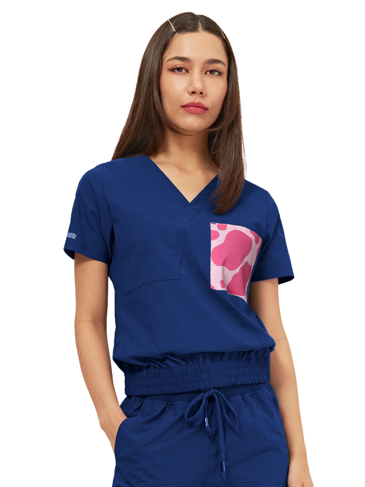 Parkley Quantum - Women's Two-Pocket LUNA Tuck Band V-Neck Top 2