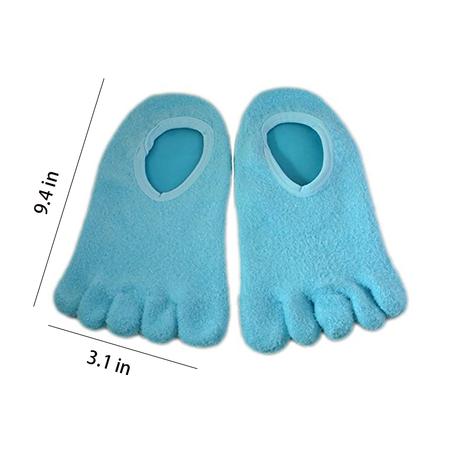 Anti Crack Foot Care 5-Toe Gel Moisturizing Socks 5