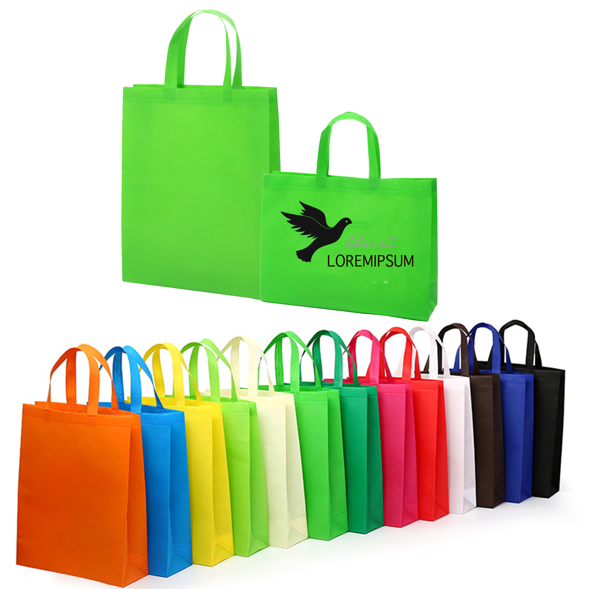 Non-Woven Tote Shopping Bag With Bottom Gusset 2