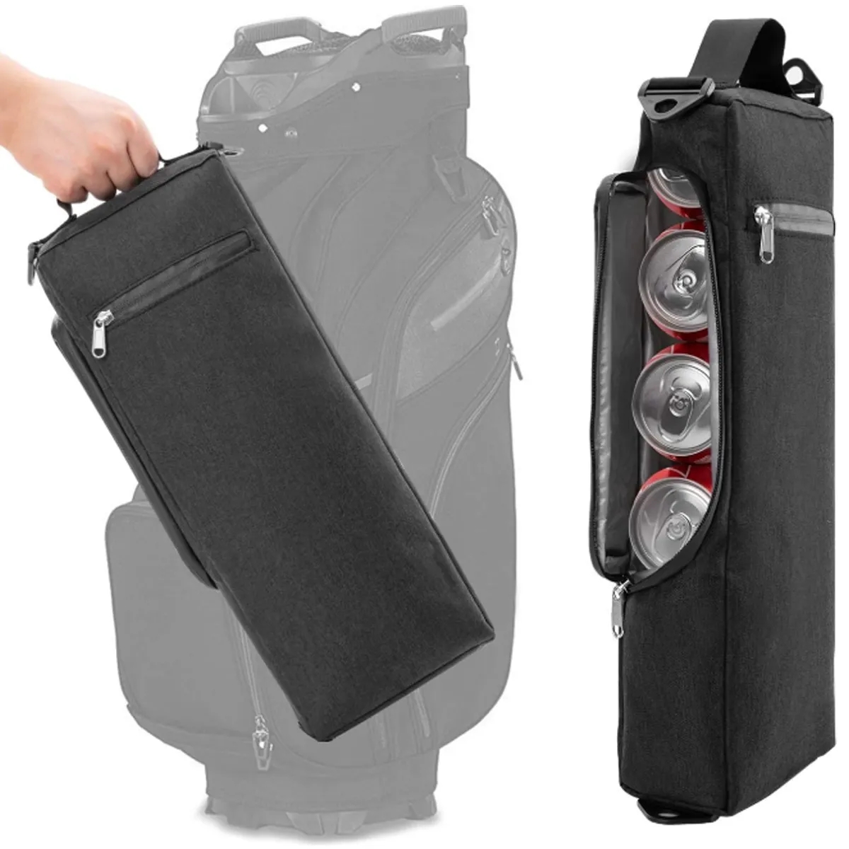 Portable Golf Cooler Bag Insulated Beverage Carrier Holder 7