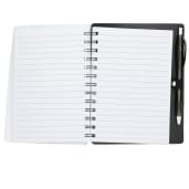 5" x 7" Recycled Dual Pocket Spiral Notebook w Pen 153