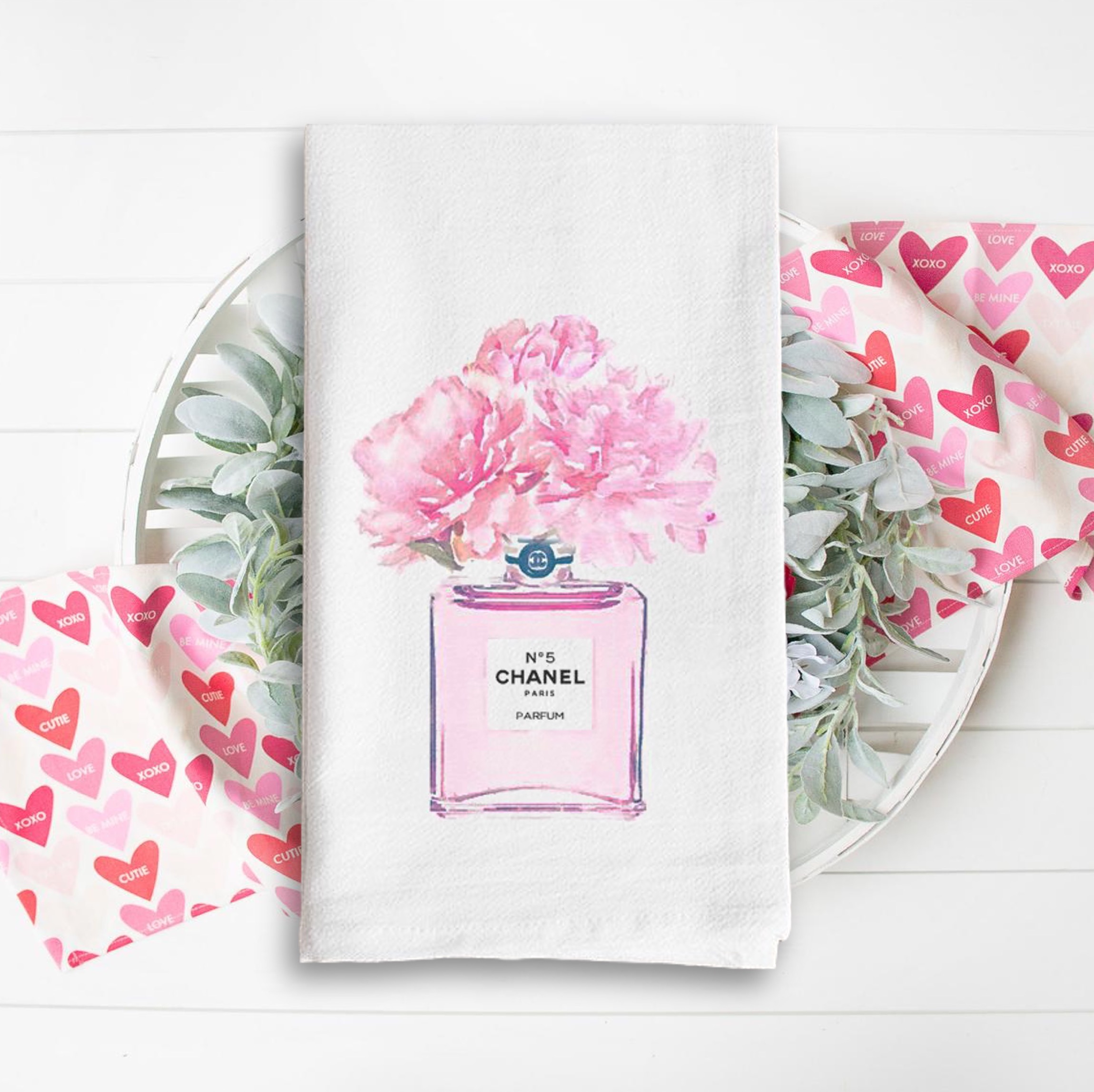 White Vintage Flour Sack Tea Towel 16