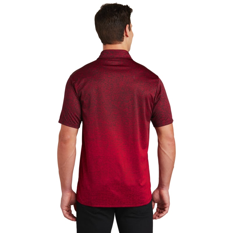 Sport-Tek Ombre Heather Polo. 25