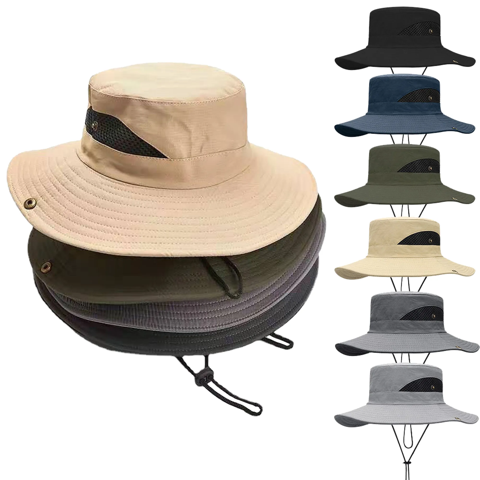 Outdoor UPF50+ Foldable Multifunctional Men's Sun Visor Hat 3