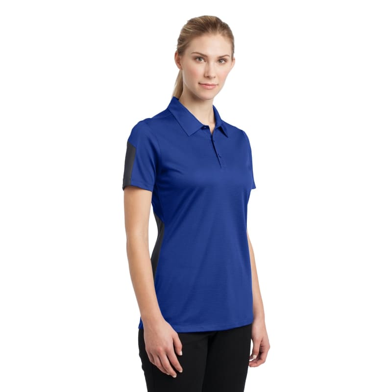 Sport-Tek Women's PosiCharge Active Textured Colorblock Polo. 25