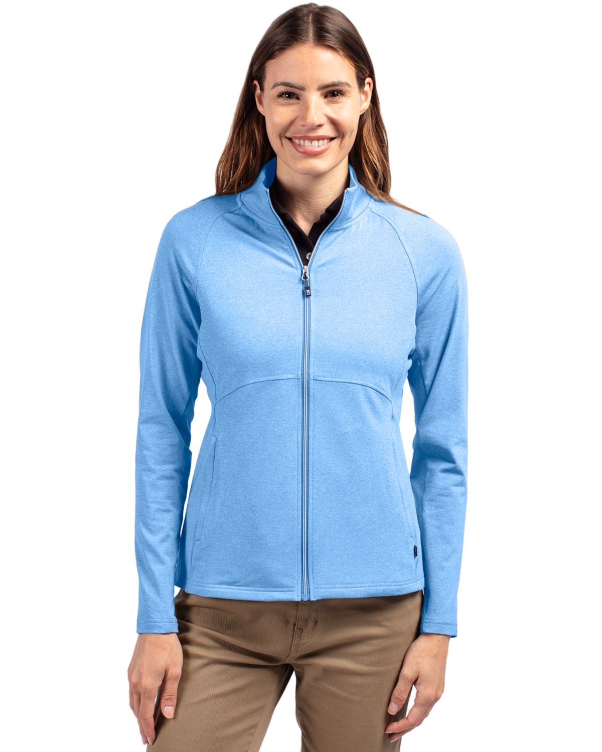 Adapt Eco Knit Heather Recycled Womens Full Zip