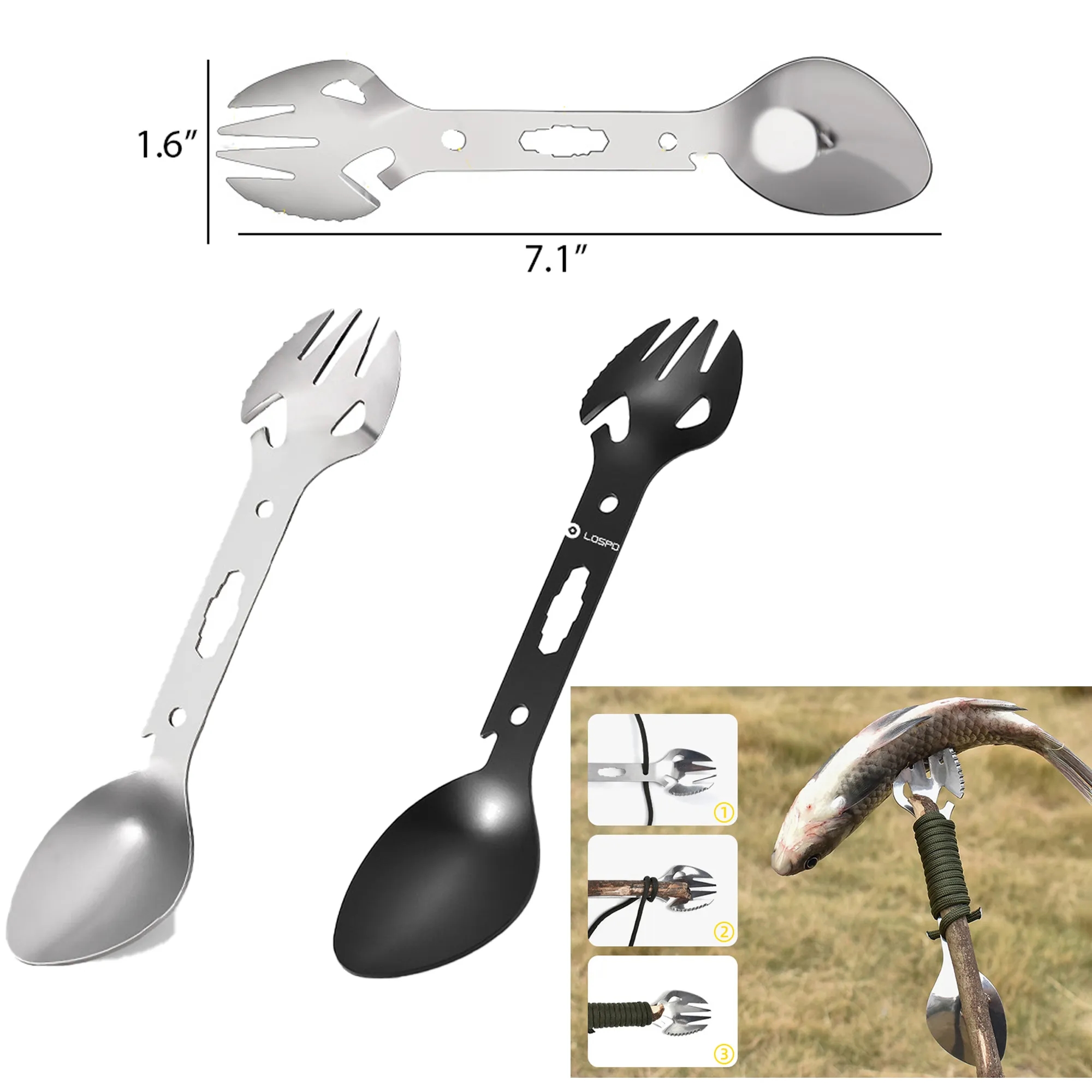 Outdoor Multifunctional Spoon MOQ 100PCS 2