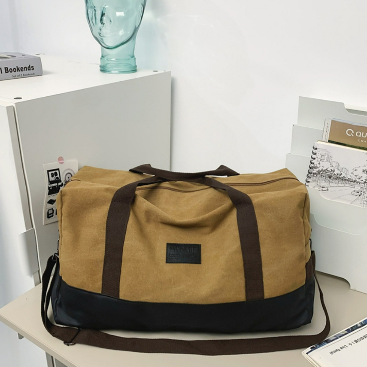 Wear-Resistant Canvas Travel Duffel Bag 5