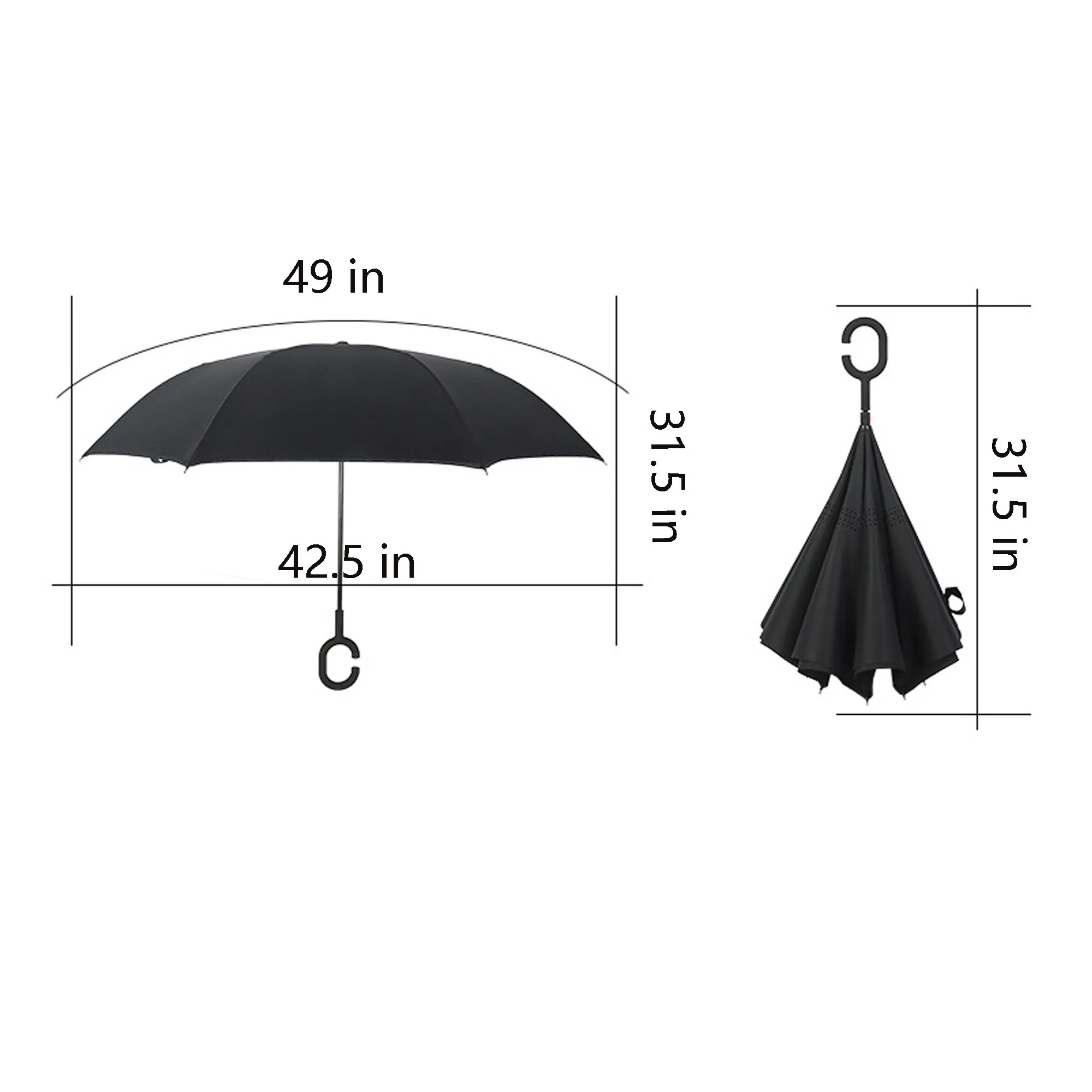 C Handle Reverse Umbrella 3