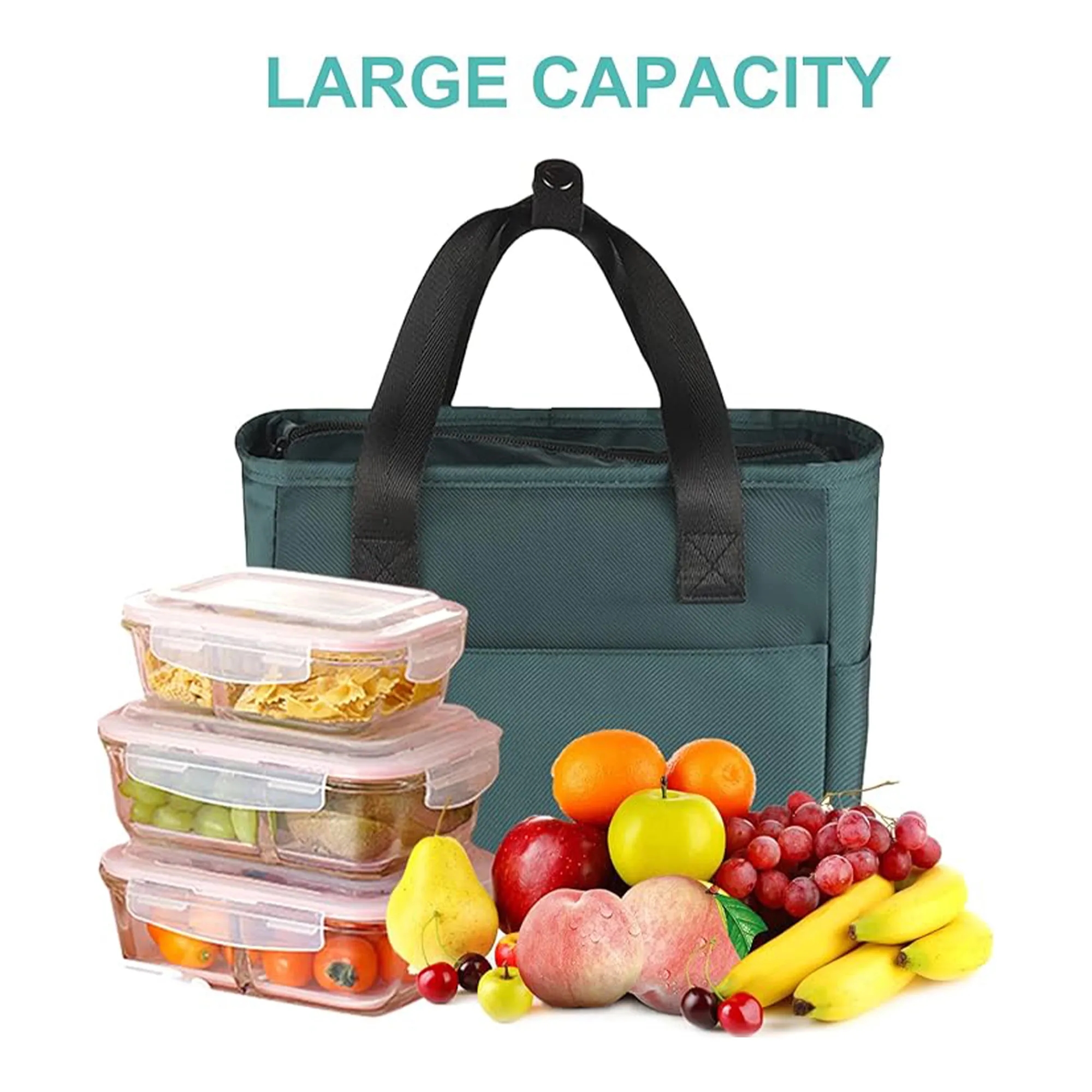 Portable Oxford Cloth Insulation Lunch Bag 10