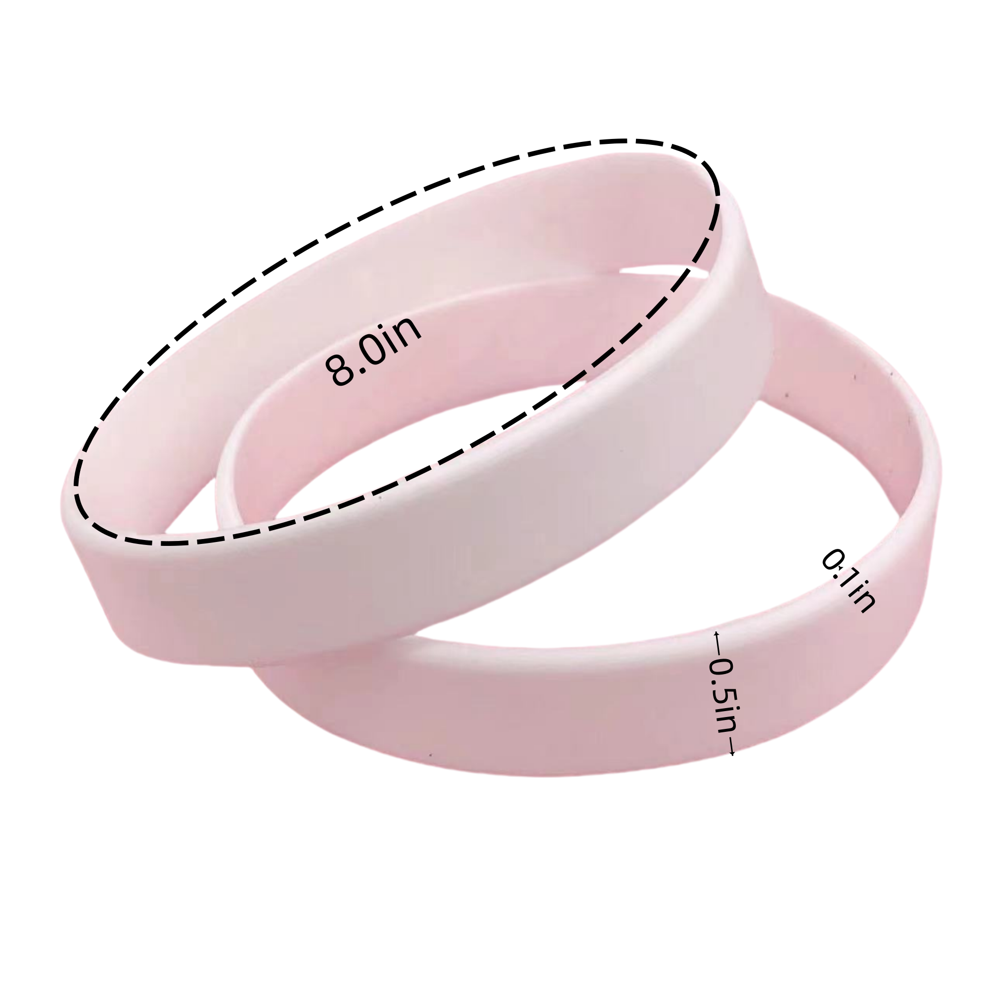 Debossed Silicone Wristband Bracelet 5