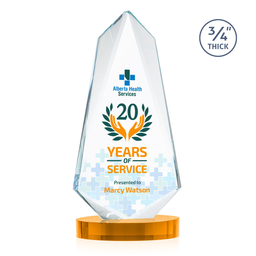 Sheridan VividPrint™ Award on Alberton Base - Amber 3