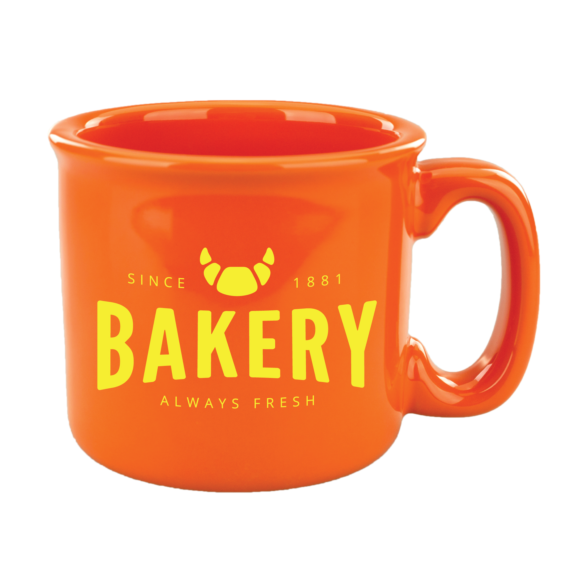 15 oz Solid Orange Campfire Mug