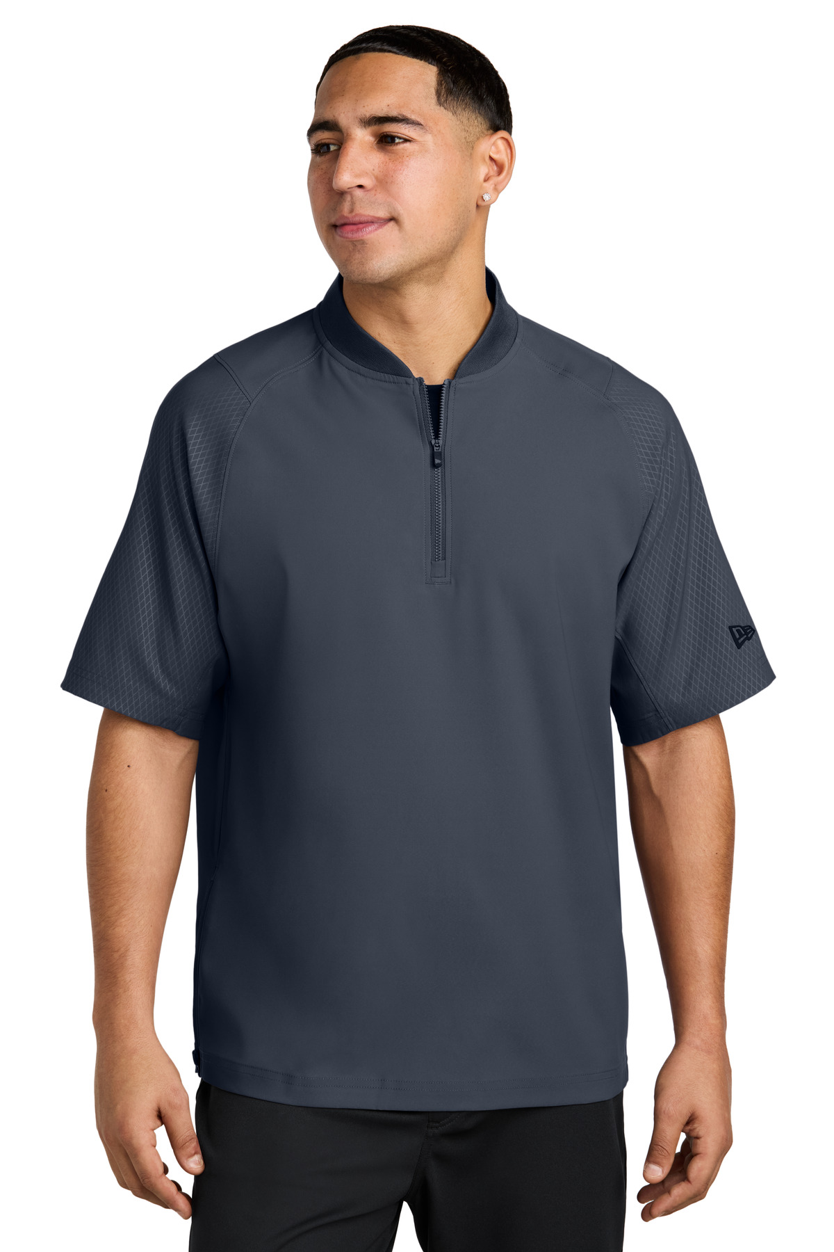 New Era Cage Short Sleeve 1/4-Zip Jacket. NEA600 21
