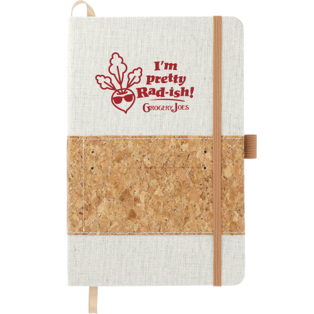 FSC® Mix 5.5" x 8.5" Recycled Cotton Cork Notebook 15