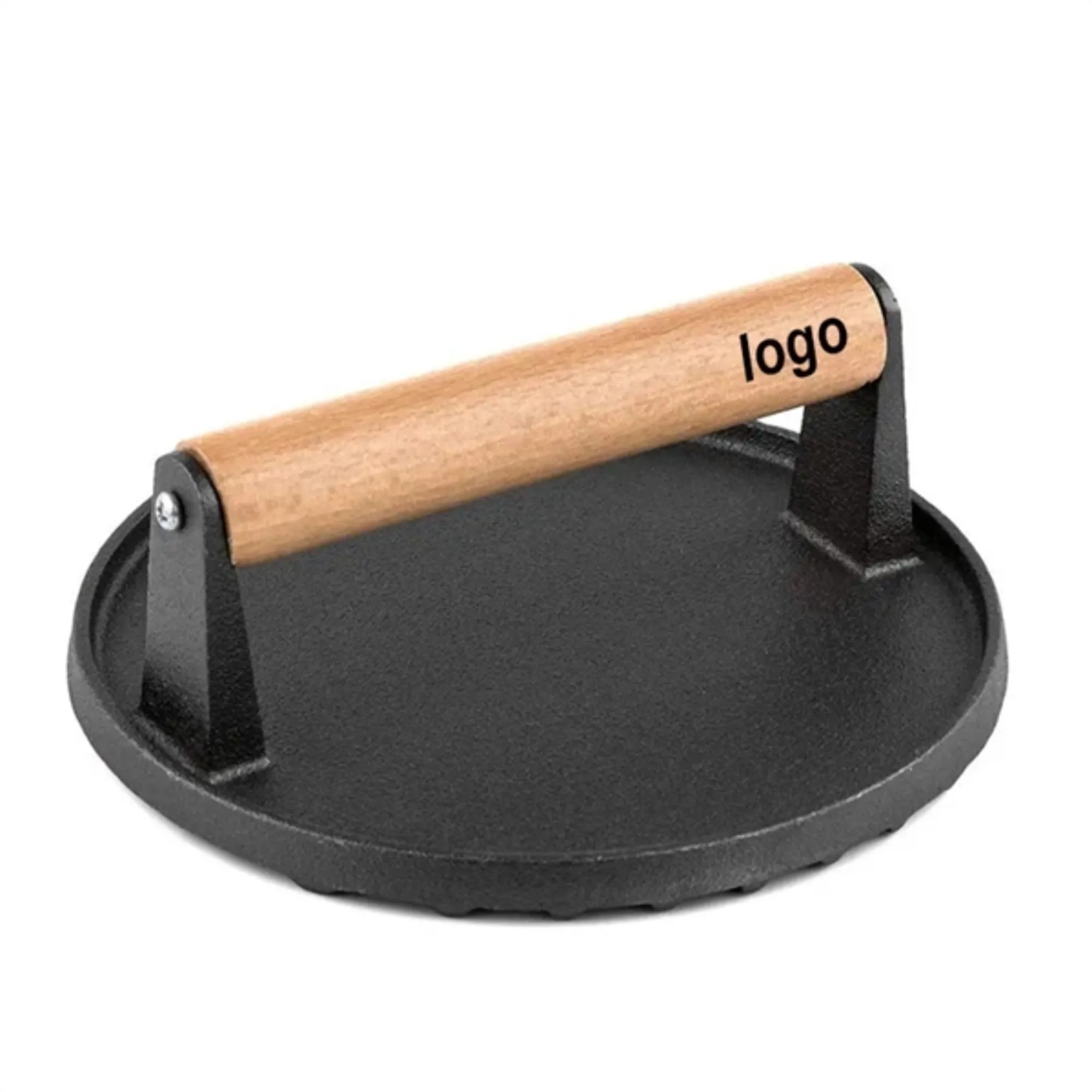 Round Cast Iron Steak Press 3