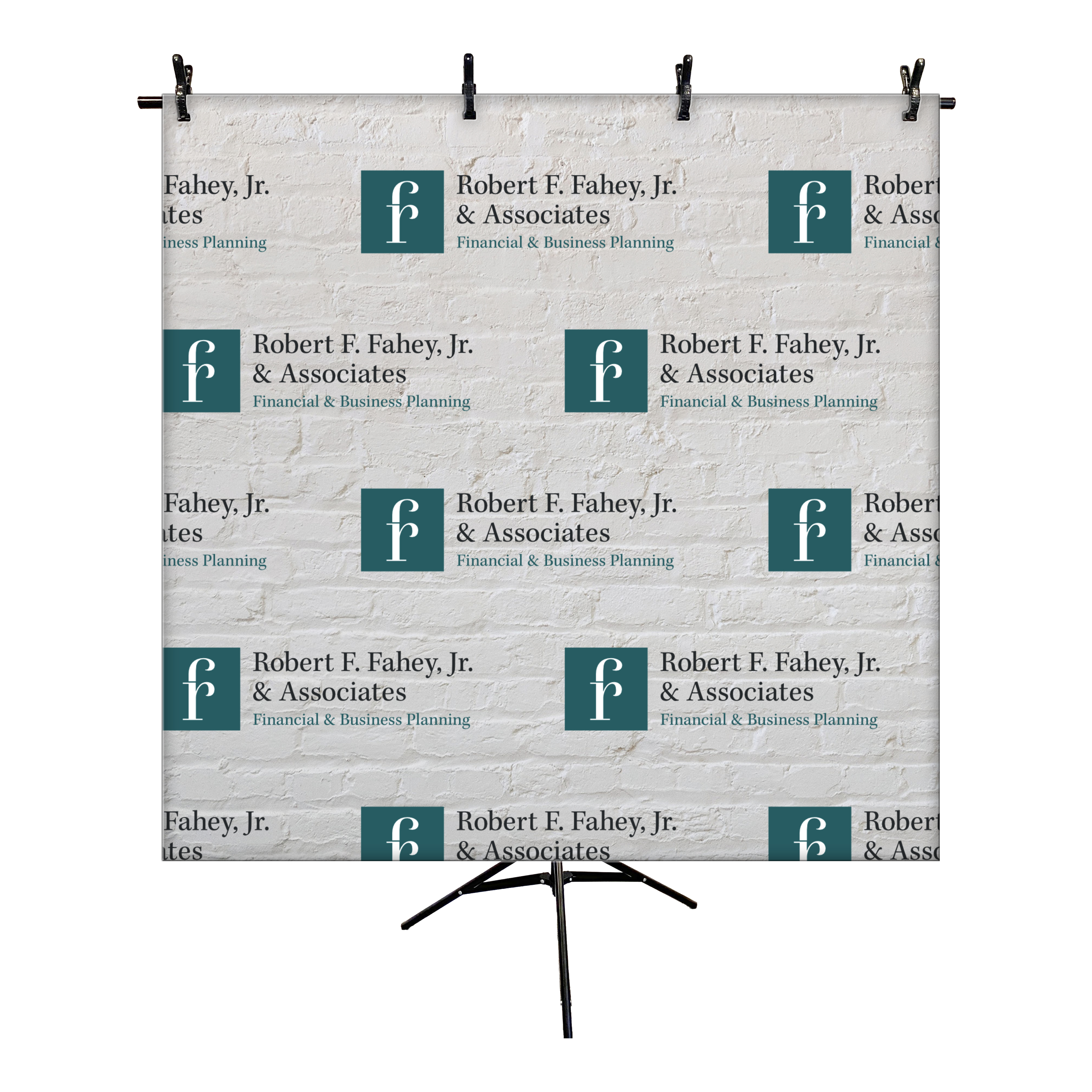 Web Meeting Backdrop, Wrinkle-Release Premium PolyKnit, 60x60 inches 3