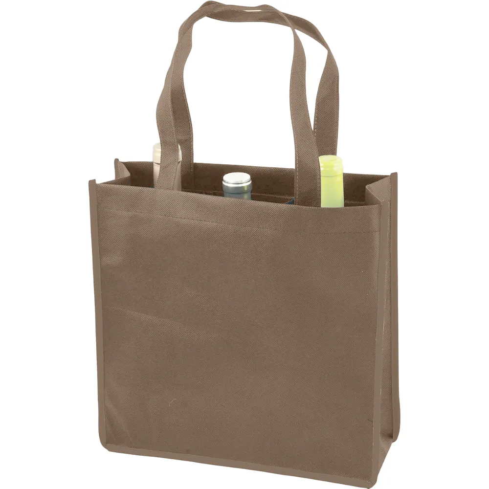 3-Bottle Non-Woven Wine Tote 2