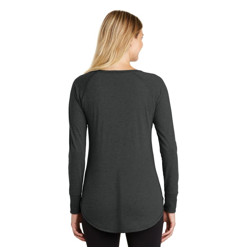 District Women's Perfect Tri Long Sleeve Tunic Tee. 2