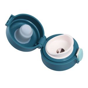 320ml Stainless Steel Cup with Double Wall Insulation Push Flip Lid 10