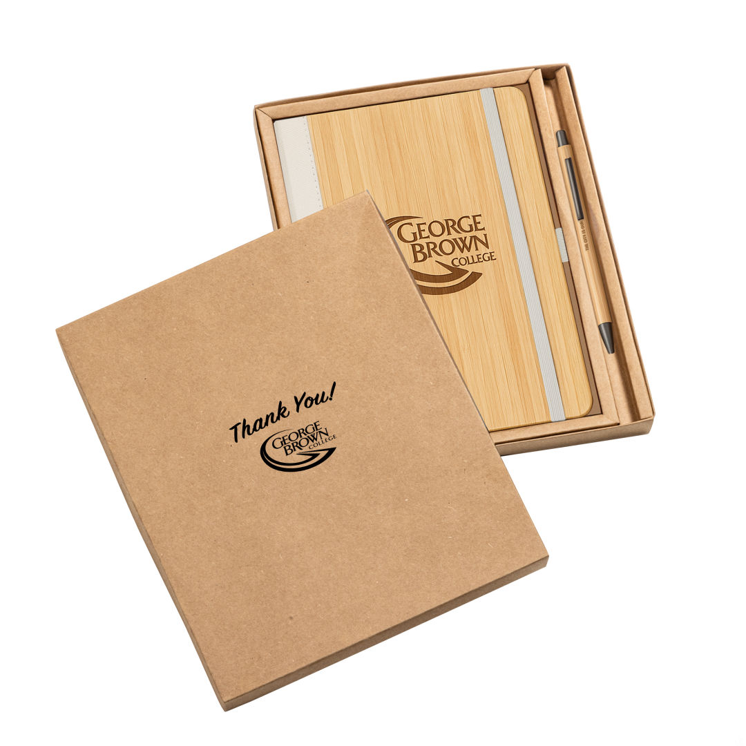 Forleo Bamboo Notebook/Lucky Pen Gift Set