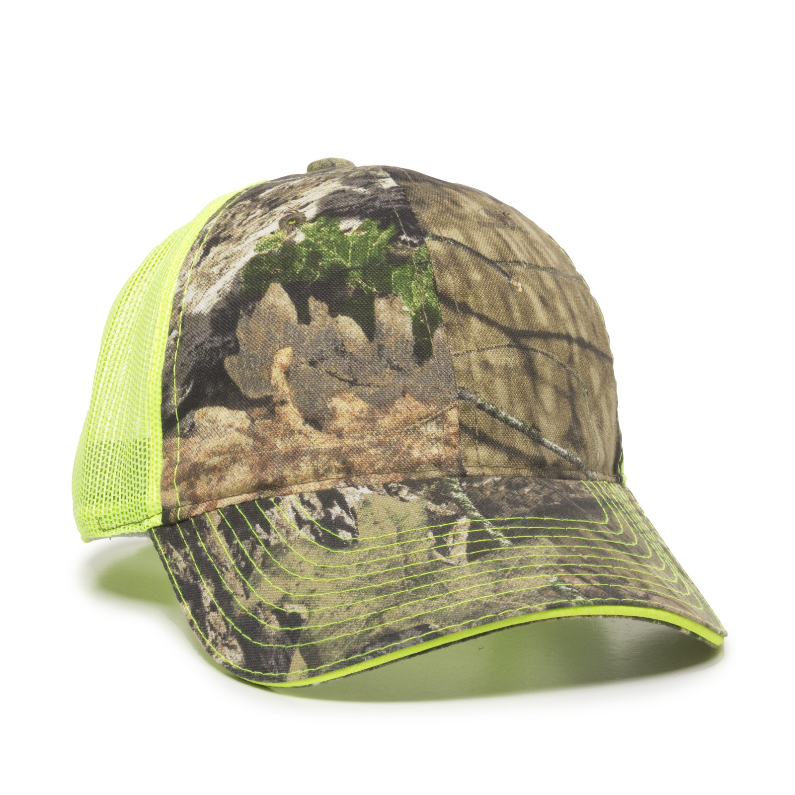 Washed Camo Cap w/Contrasting Mesh Back 14
