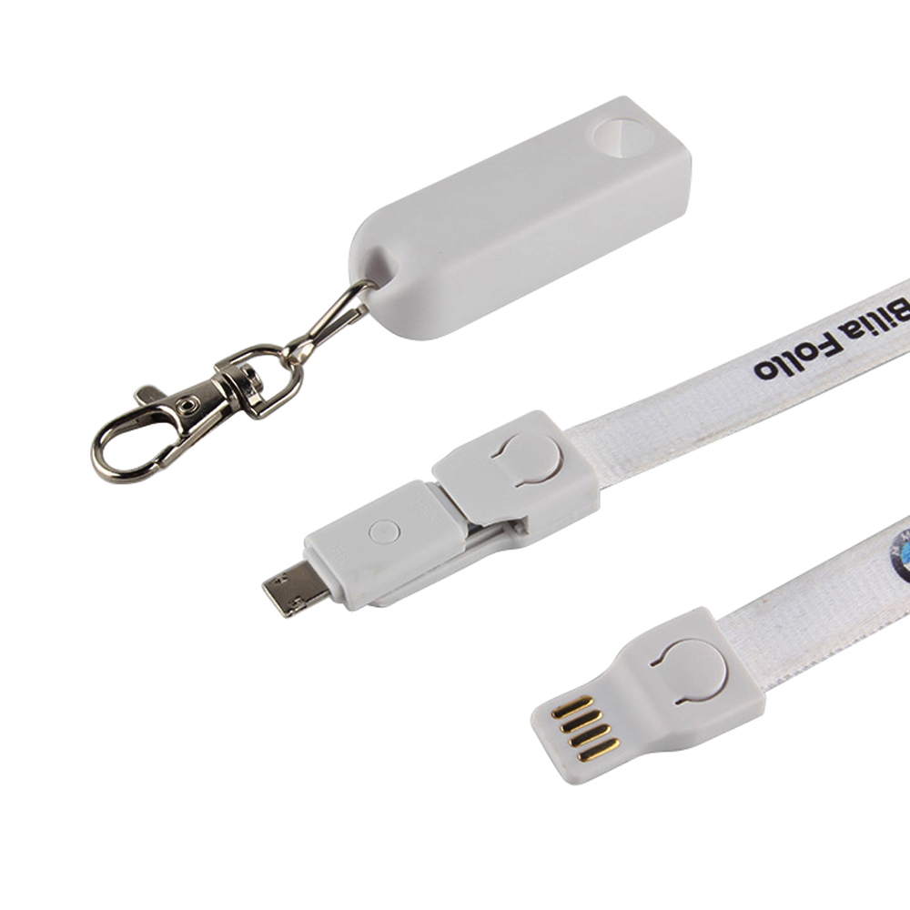 3-in-1 Polyester Wrist Lanyard Cable 5