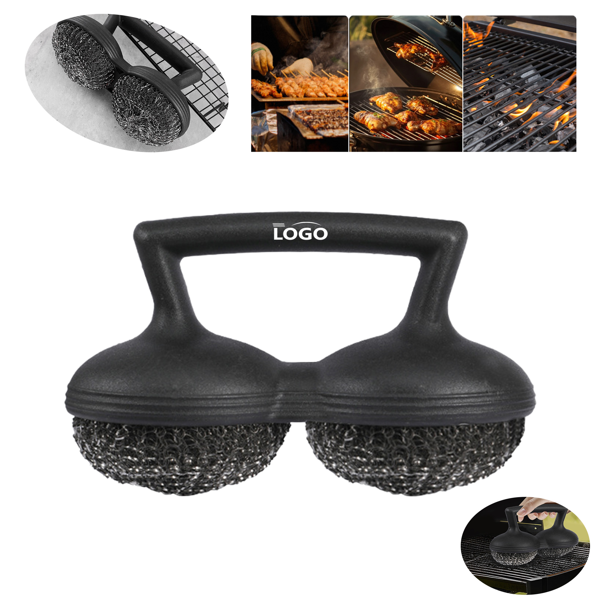 BBQ Cleaning Baking Sheet Wire Brush 3
